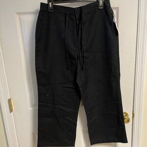 Women's Croft and Barrow capris black size 10 black NWT